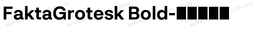FaktaGrotesk Bold字体转换